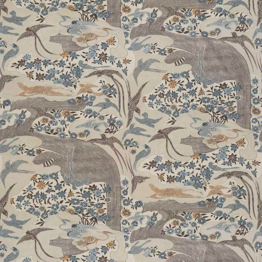 Panneau Japonais - Walnut / Blue