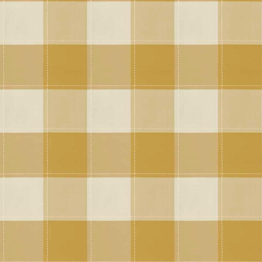 Crane Silk Check - Yellow