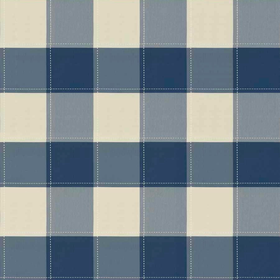 Crane Silk Check - Blue