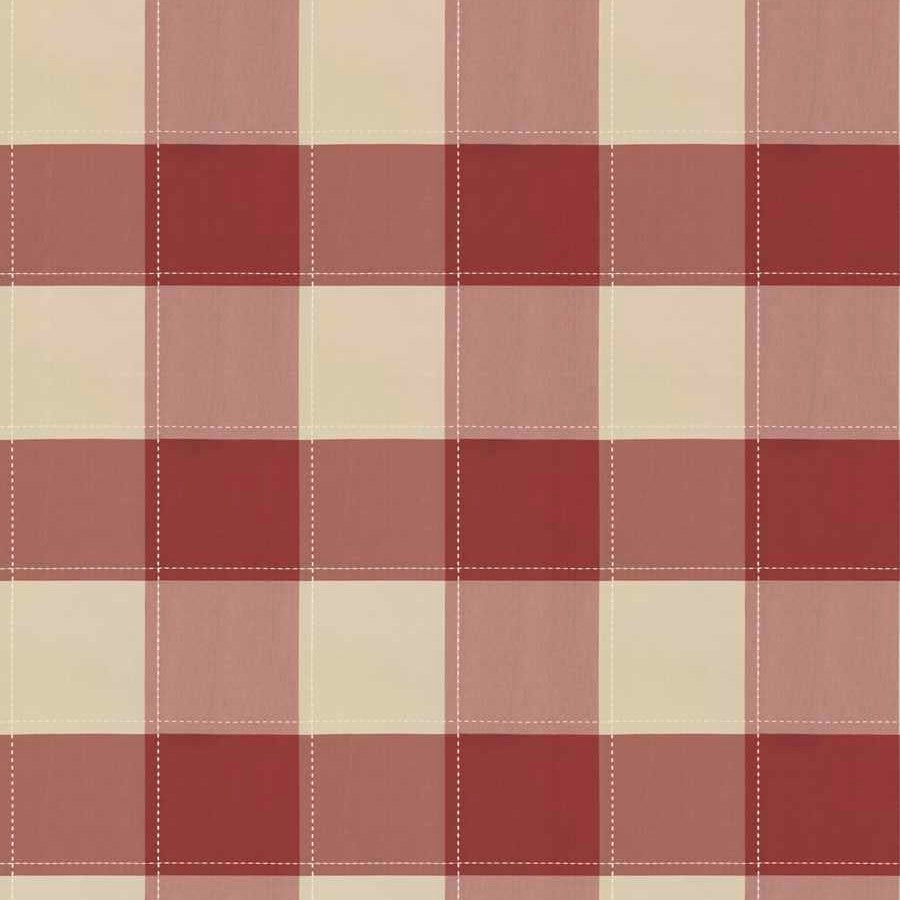 Crane Silk Check - Red
