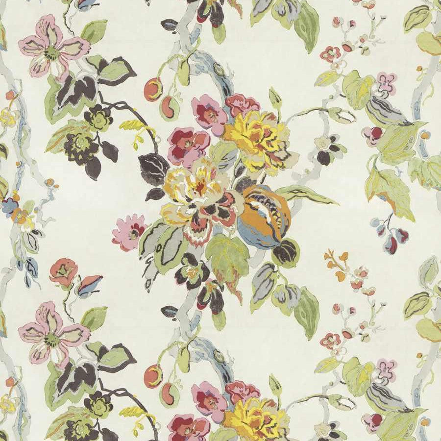 Dorvel Bouquet Wallcovering - Pale Multi