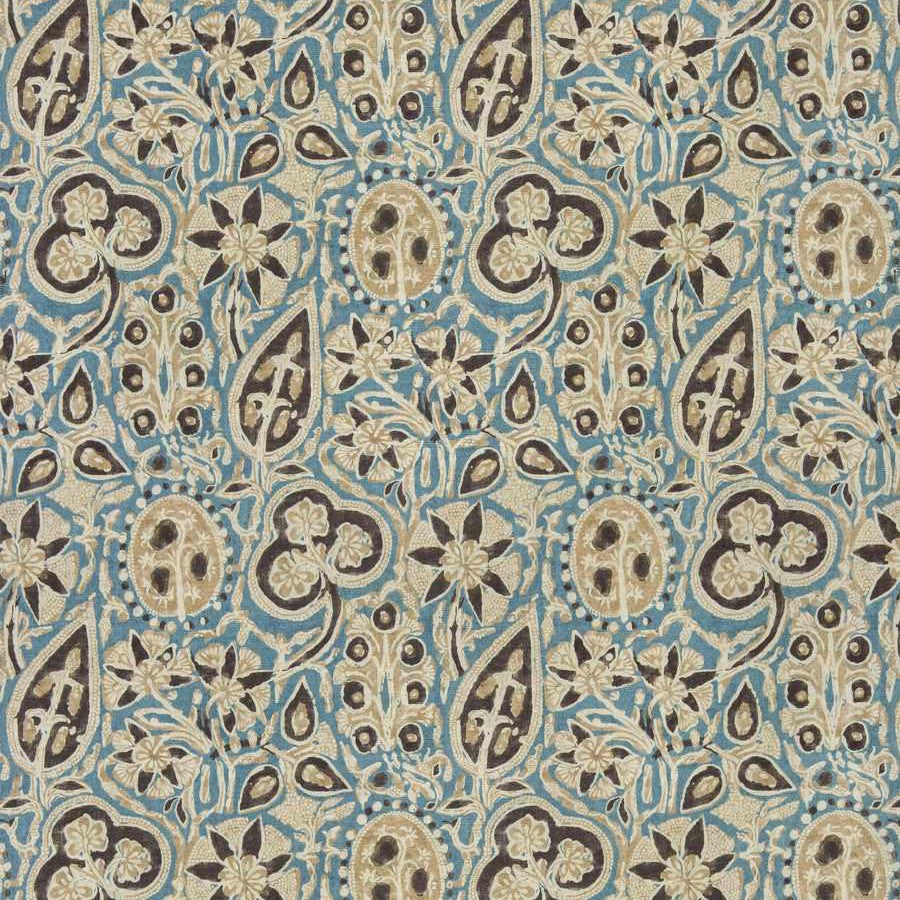 Batik Floral Sisal Wallcovering - Sea