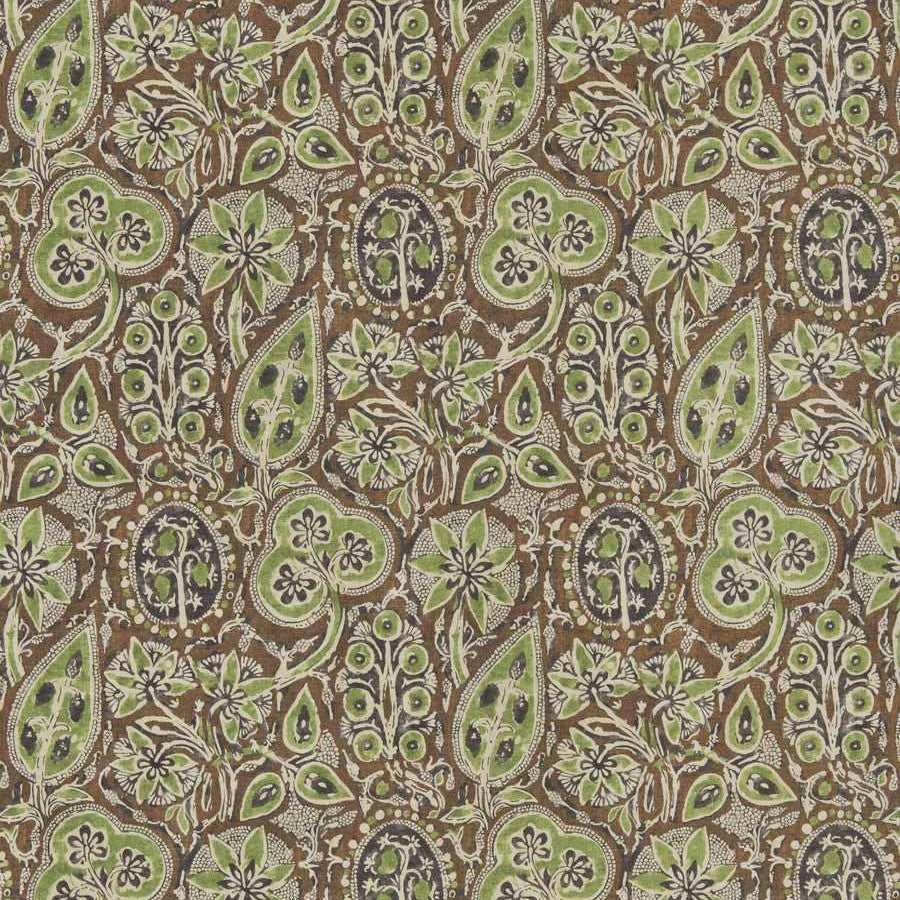 Batik Floral Sisal Wallcovering - Leaf