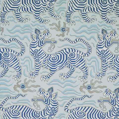 Tibet Wallpaper - Pale Blue