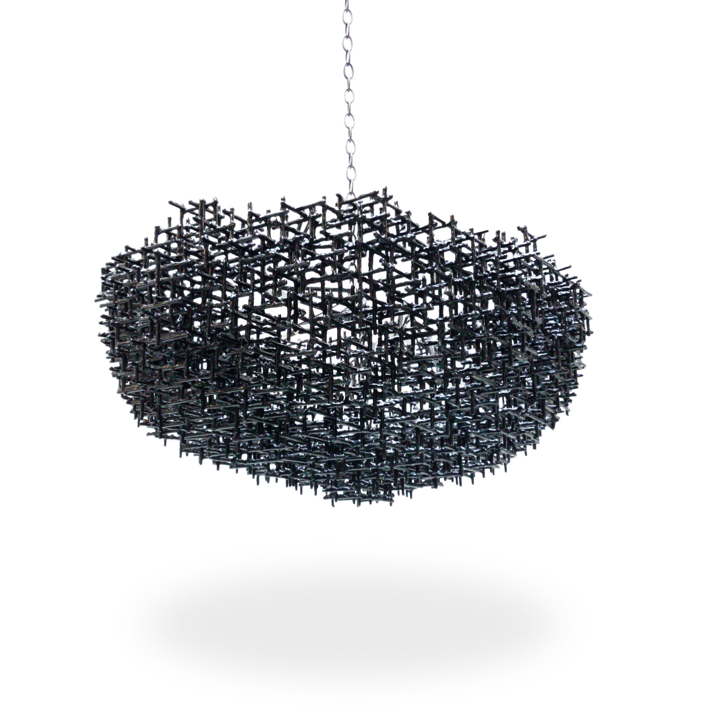 Crosshatch Chandelier - Cloud
