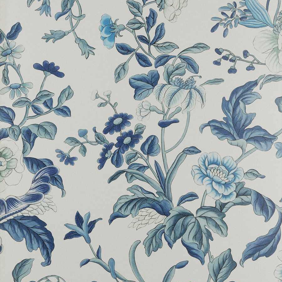 Marguerite Wallpaper - Blues