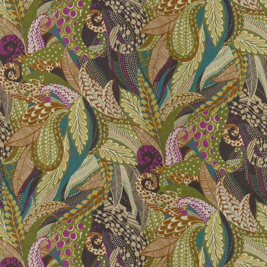 Paisley Tropical - Olive