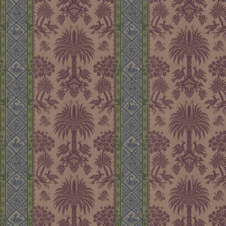 Damas Palmier - Blue/Violet