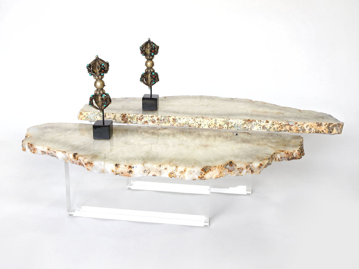 Thick Acrylic Base Coffee Table