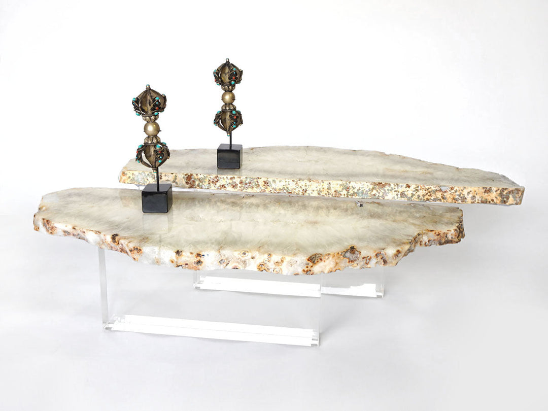 Thick Acrylic Base Coffee Table