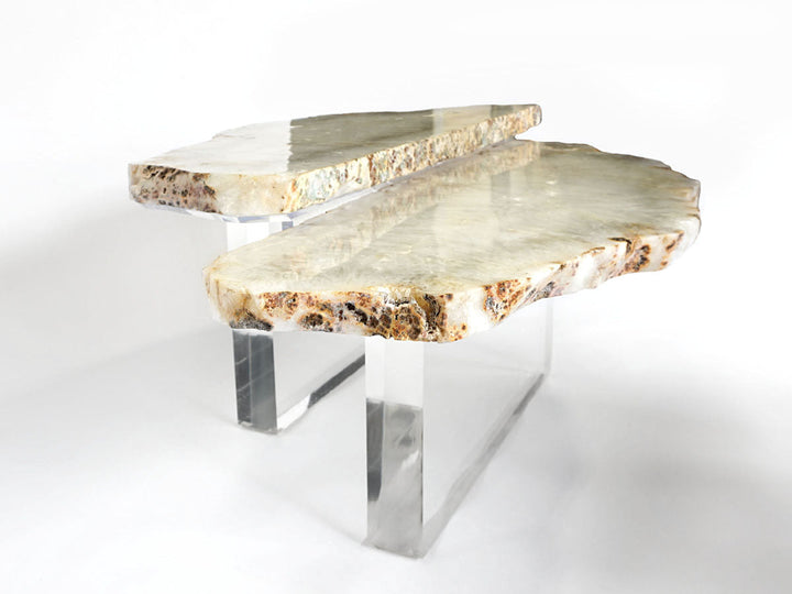 Thick Acrylic Base Coffee Table