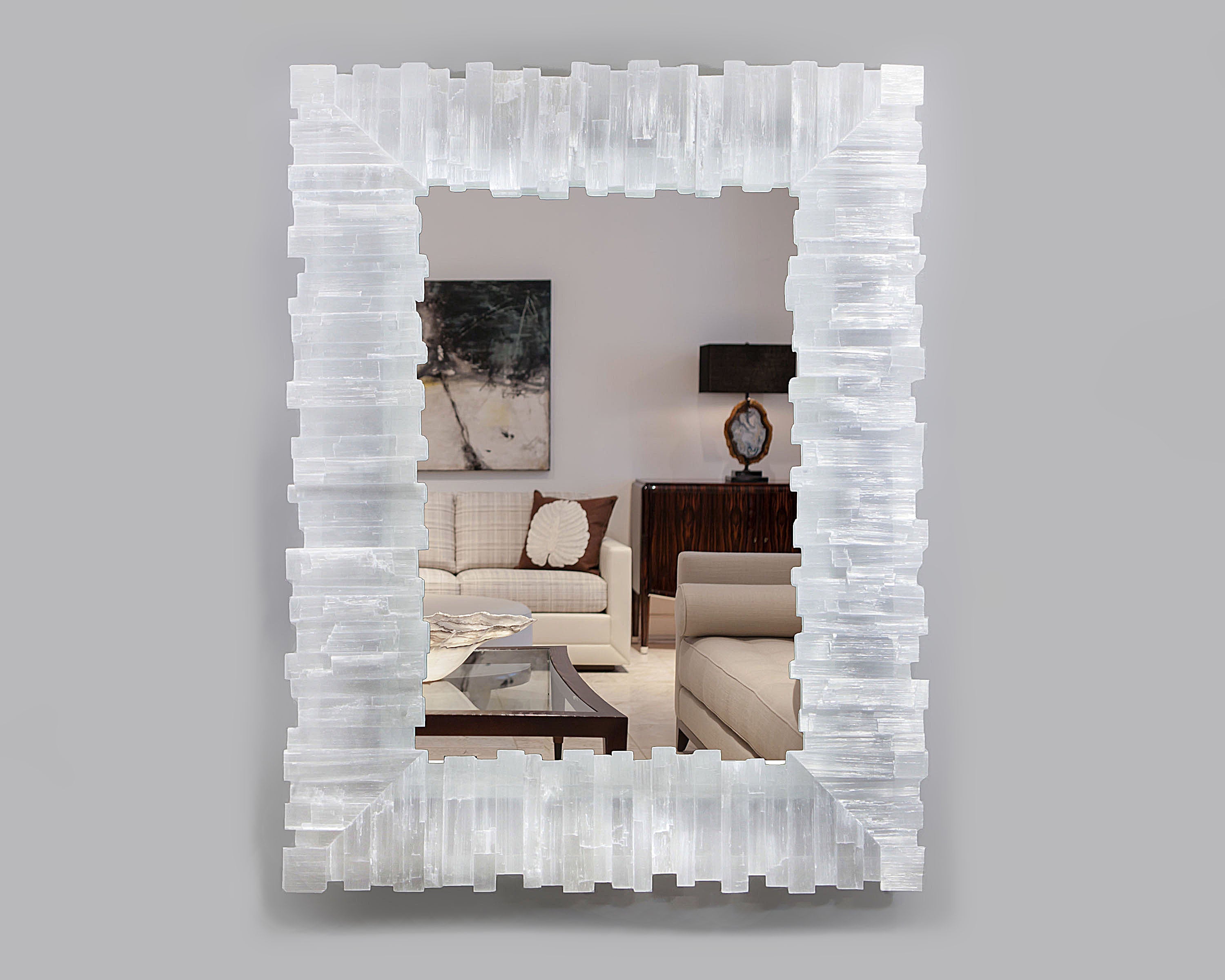 Rectangle Selenite Mirror