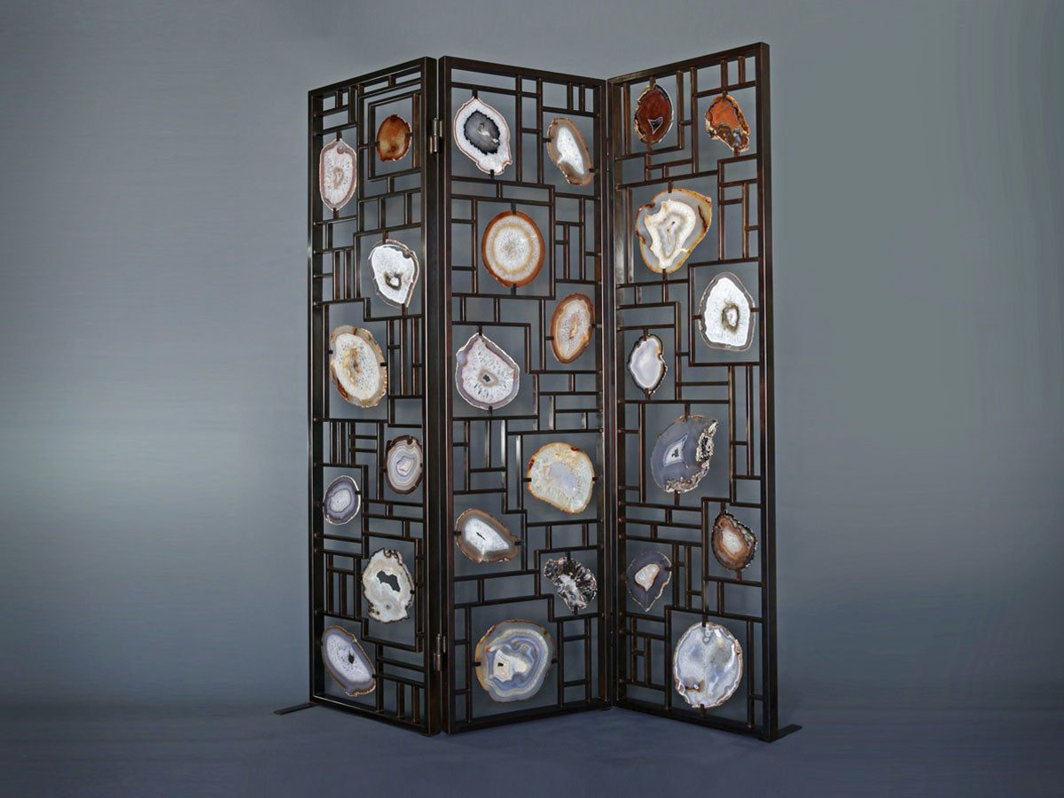 Tri fold Agate room divider