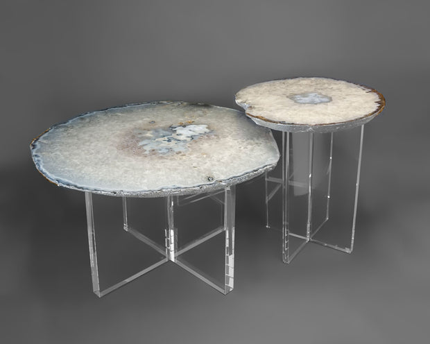 Acrylic Cross Base Table
