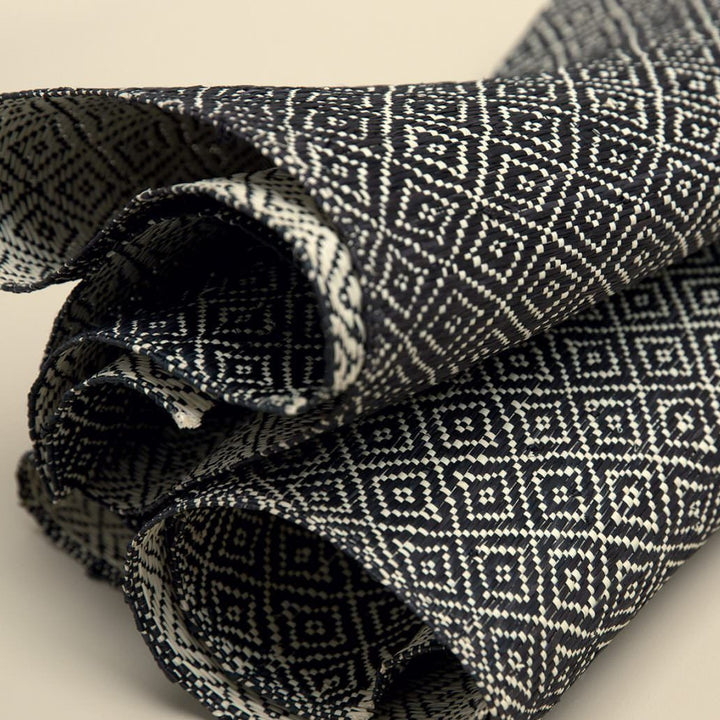 Raffia - Natural Diamond Raffia, Black