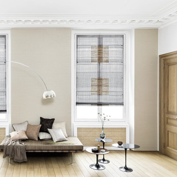 Abaca Mixed Wallcovering - Opal Wall, Sand