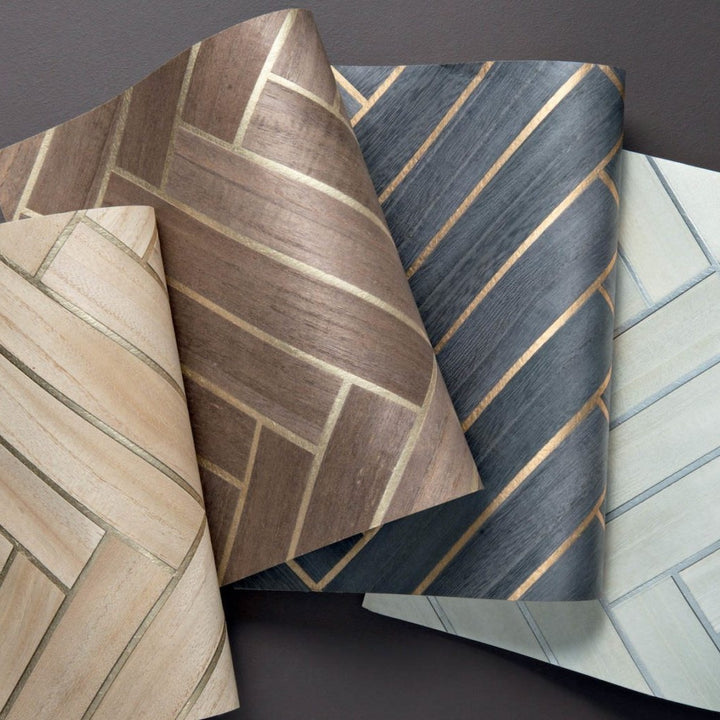 Wall Wood - Chevron, White Silver