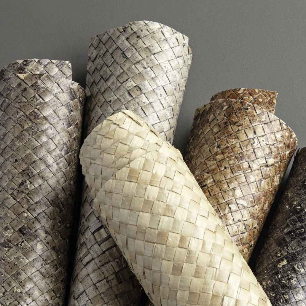 Palm Wall - Buri, Blond