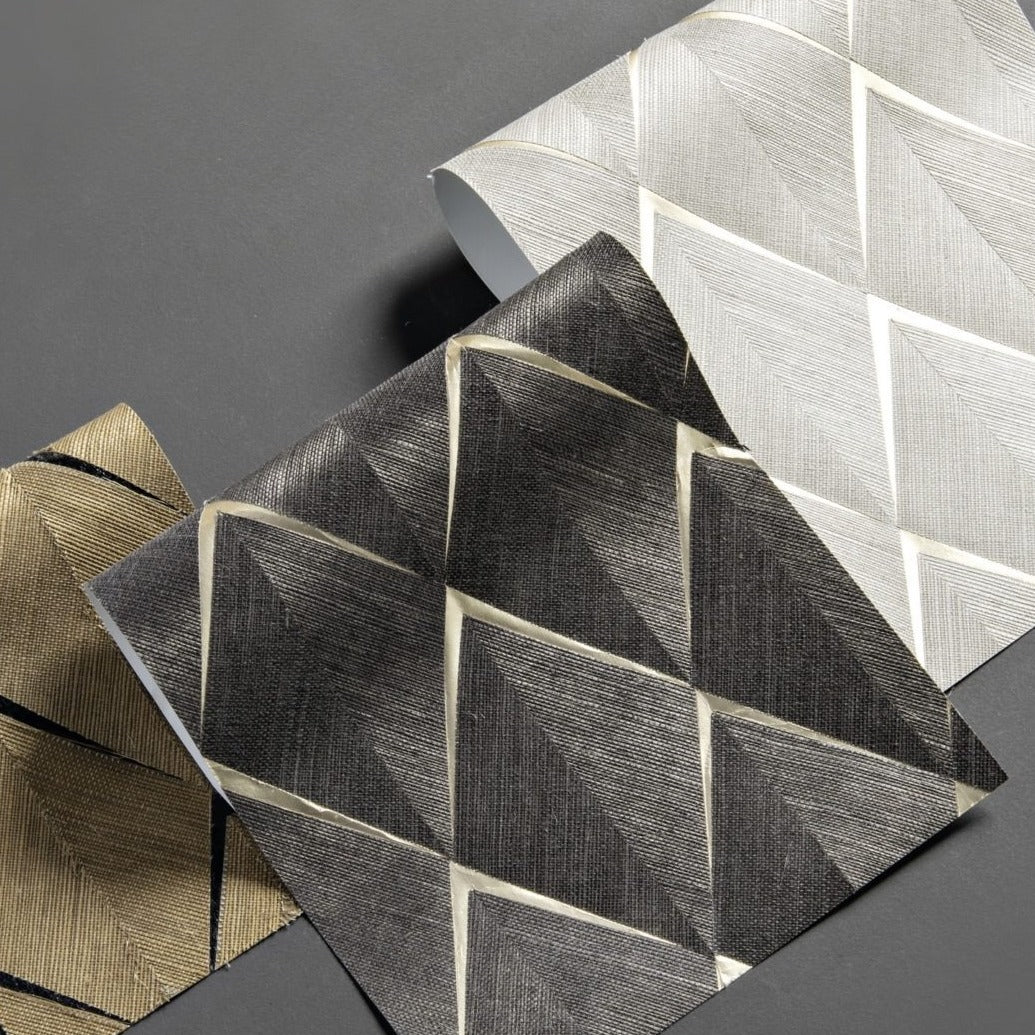 Sisal - Rhombus, Beige Silver