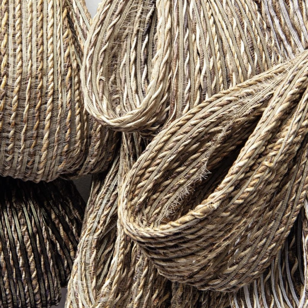 Hanging Garden - Twisted Abaca, Black Gold