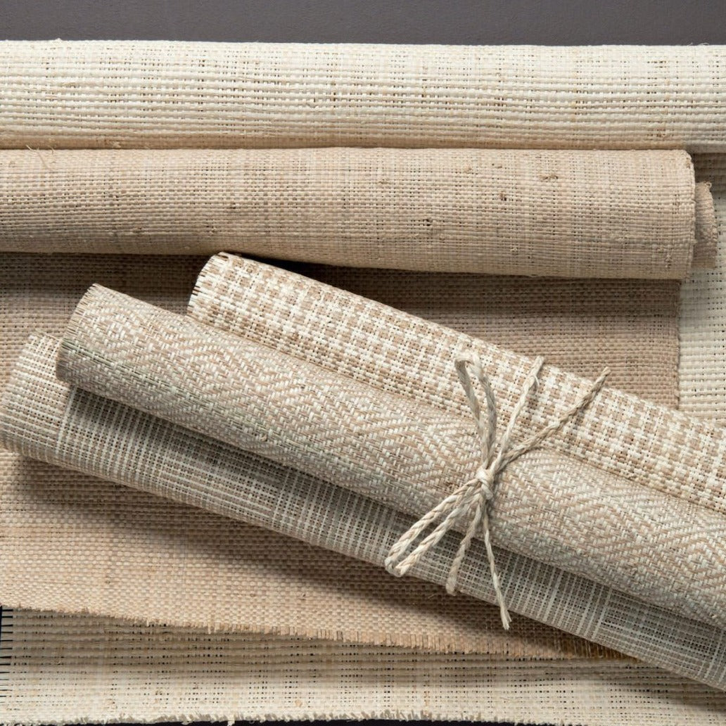 Raffia II - Checkered, Natural