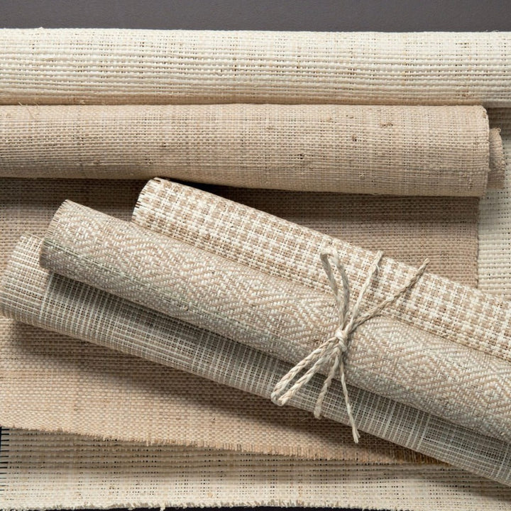 Raffia II - Checkered, Natural