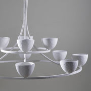 Compton Ceiling Light, Two Tier - Plaster White