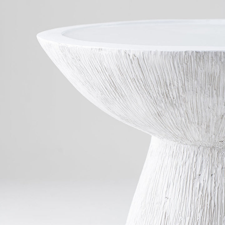 Marina Side Table - Scratched Plaster