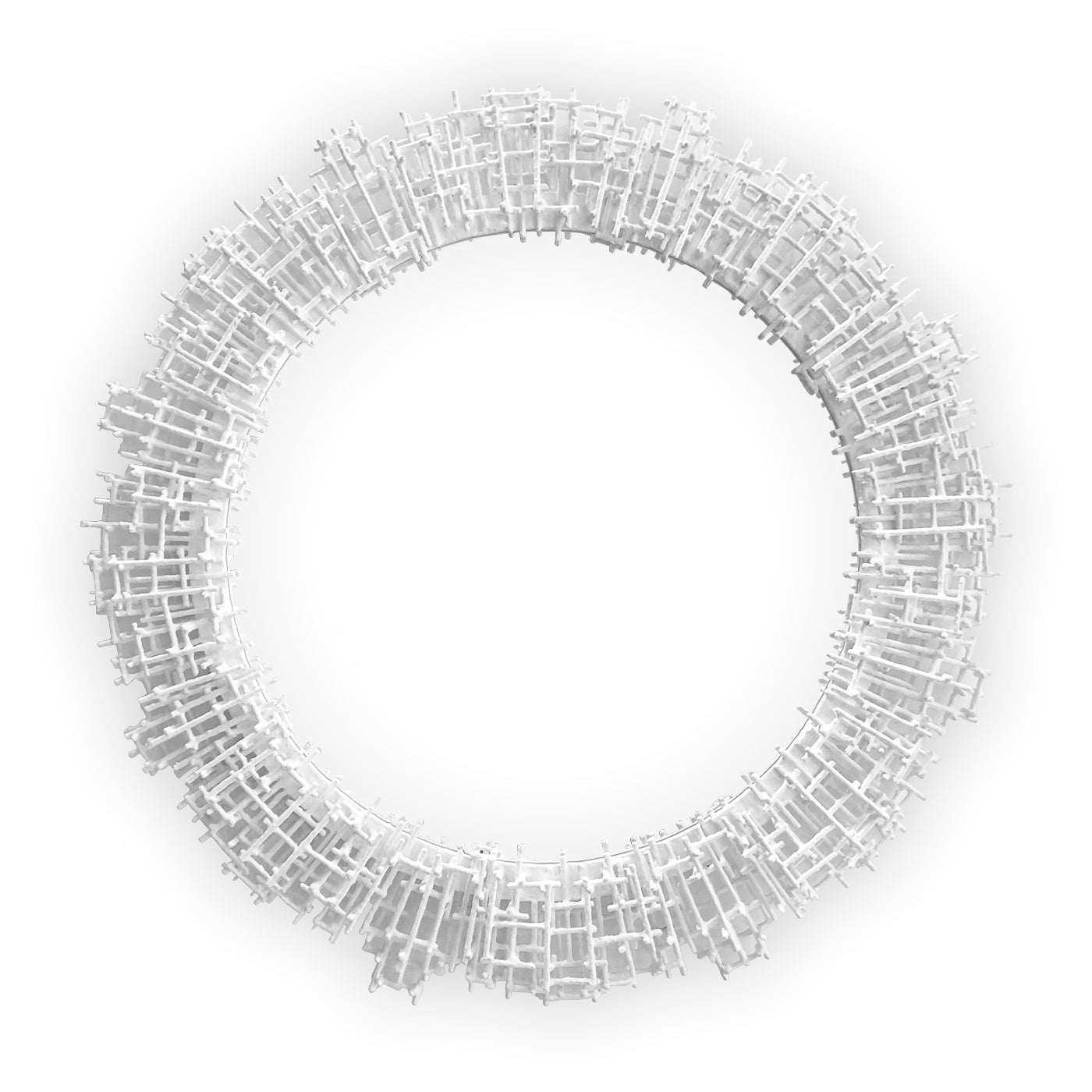 Crosshatch Mirror - Round