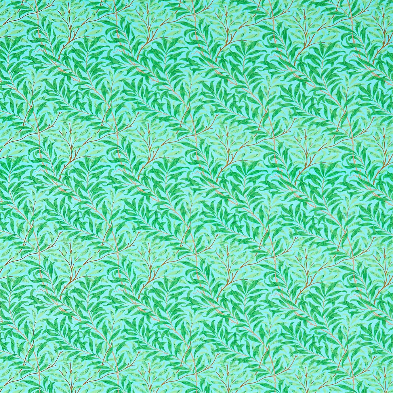 Willow Bough - Sky / Leaf Green