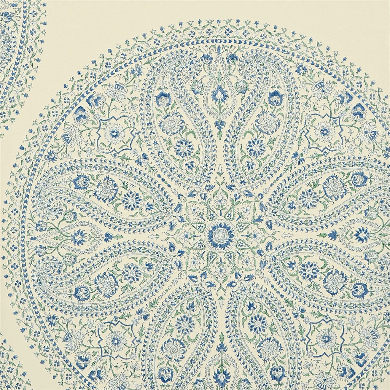 Paisley Circles - Blue