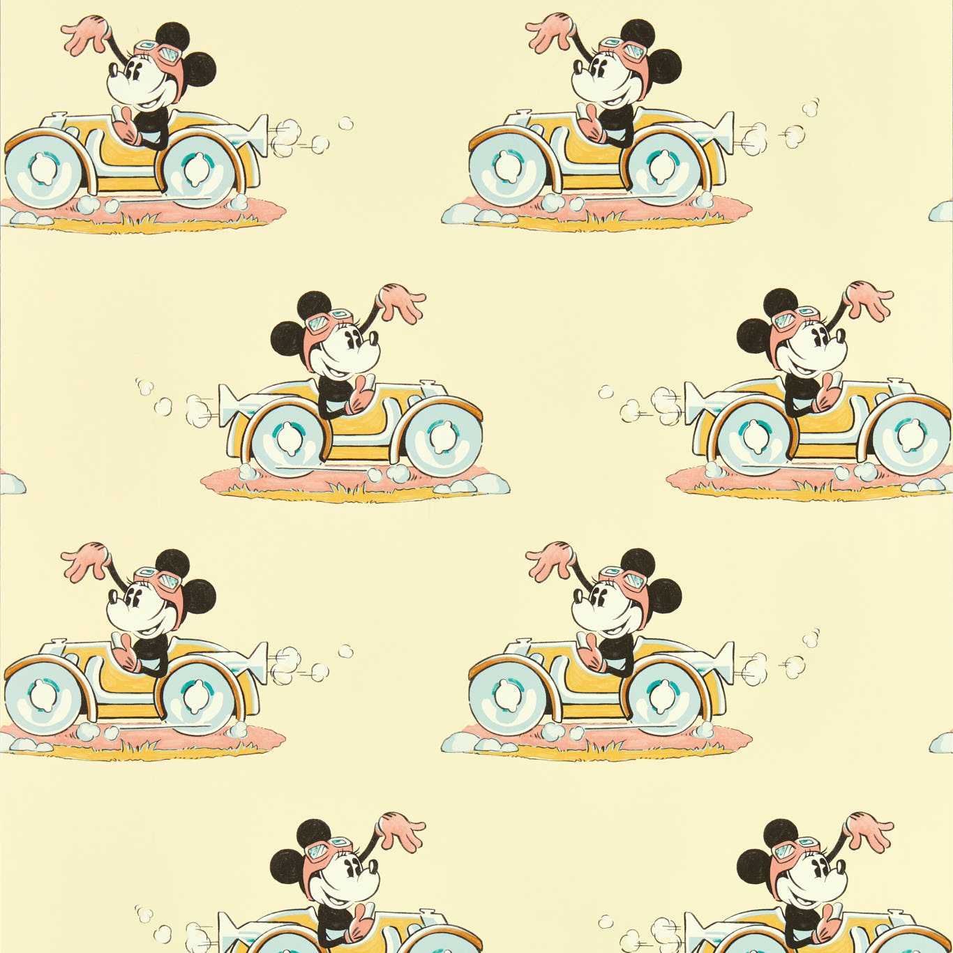 Minnie On the Move Wallcovering - Sherbet