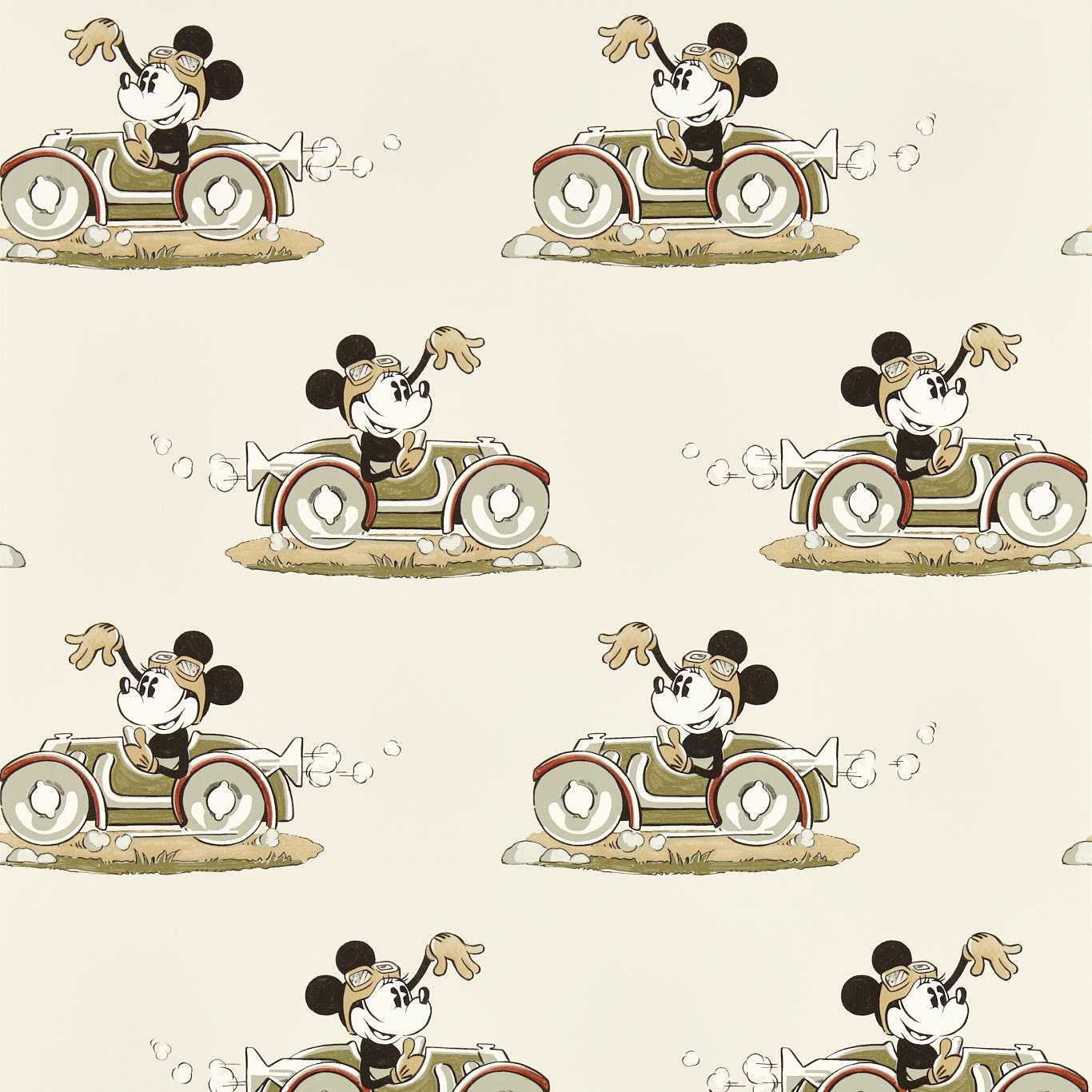 Minnie On the Move Wallcovering - Babyccino
