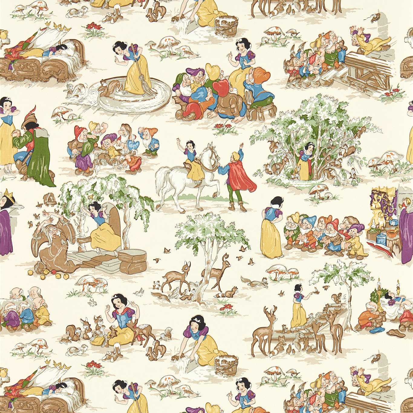 Snow White Wallcovering - Whipped Cream