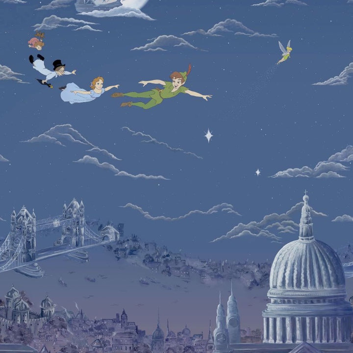 Peter Pan Wallcovering - Evening Blue