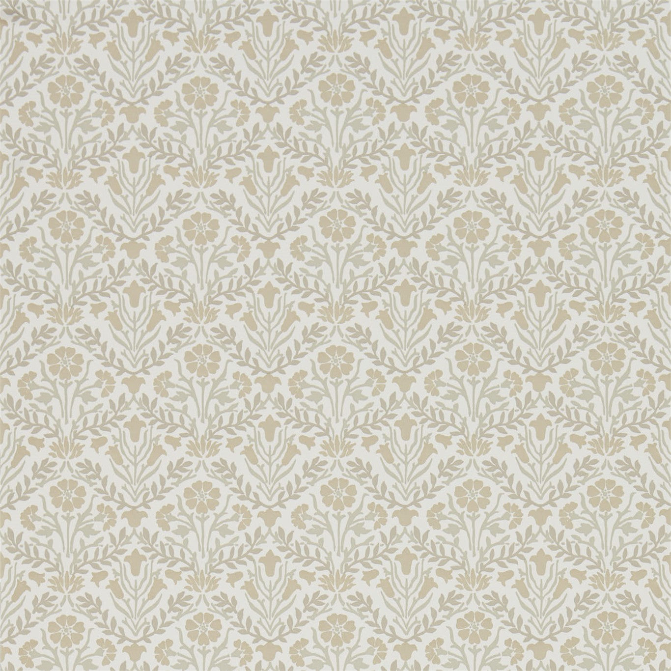 Morris Bellflowers - Linen / Cream