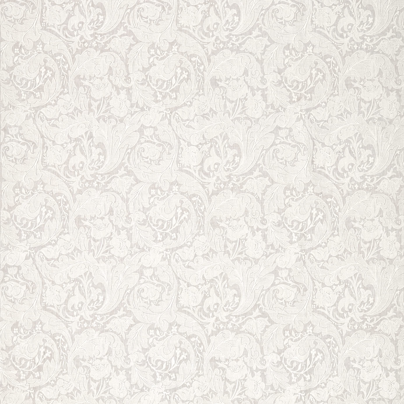 Pure Bachelors Button Embroidery - Pebble