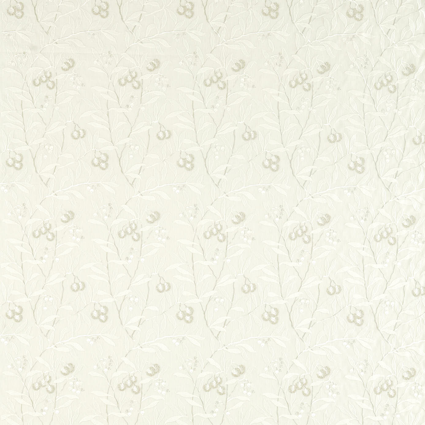 Pure Arbutus Embroidery - White Clover