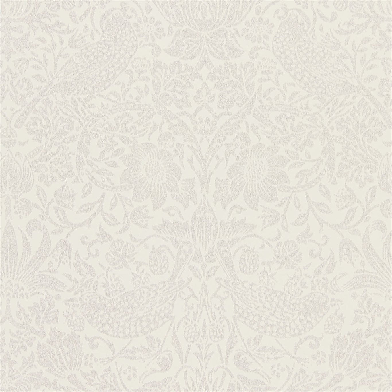 Pure Strawberry Thief - Oyster / Chalk