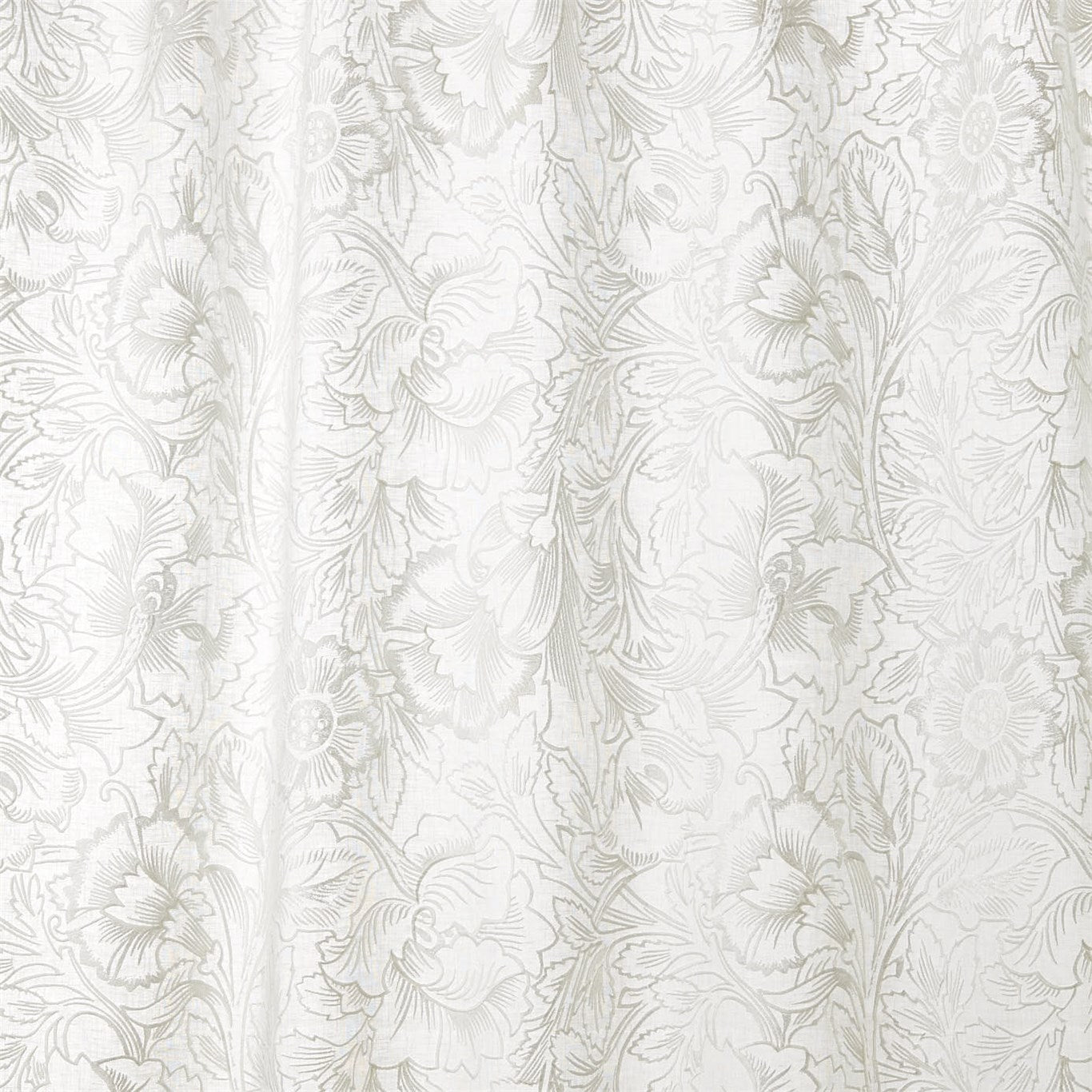 Pure Poppy Embroidery - Paper White