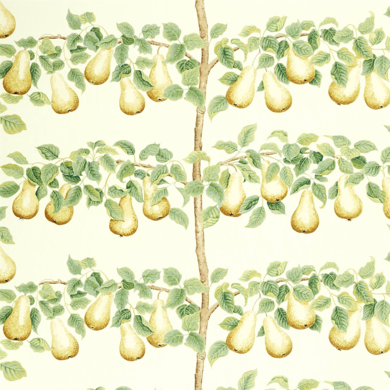 Perry Pears - Ochre / Leaf Green