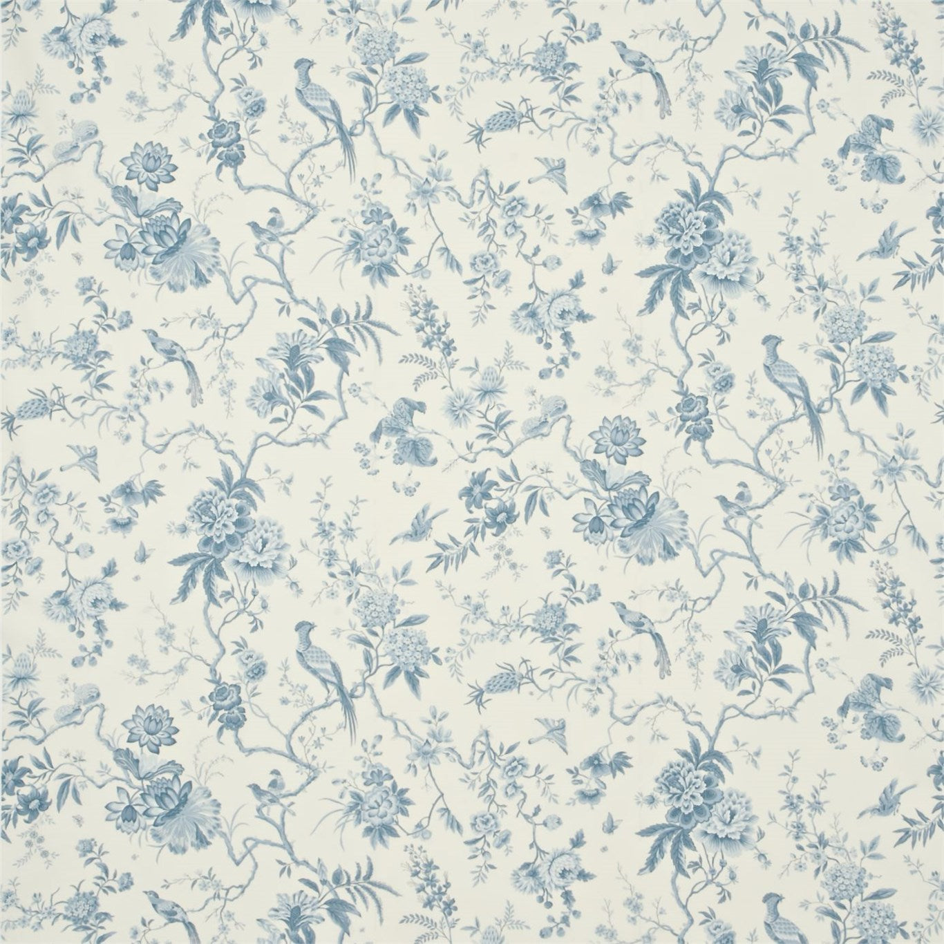 Pillemont Toile - Ivory / China Blue