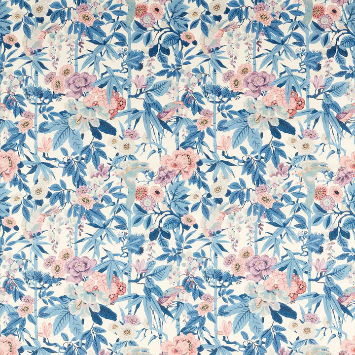 Bamboo & Bird - China Blue / Lotus Pink