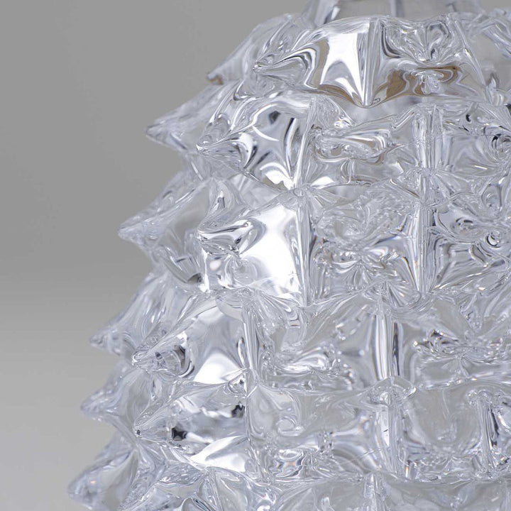 Hedgehog Lamp Large - Clear with Antiqued Brass