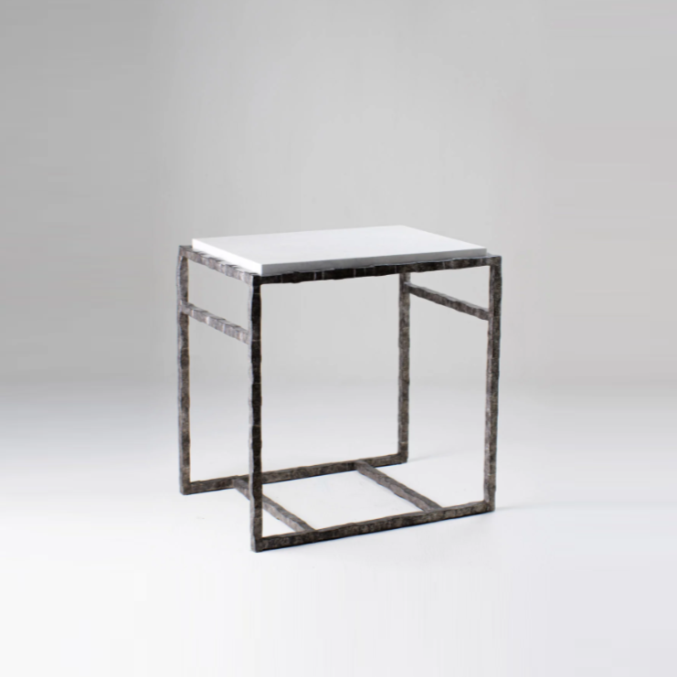 Giacometti Side Table - Burnt Silver
