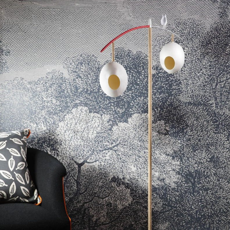 Sunny Robin Floor Lamp - Stucco Plaster White