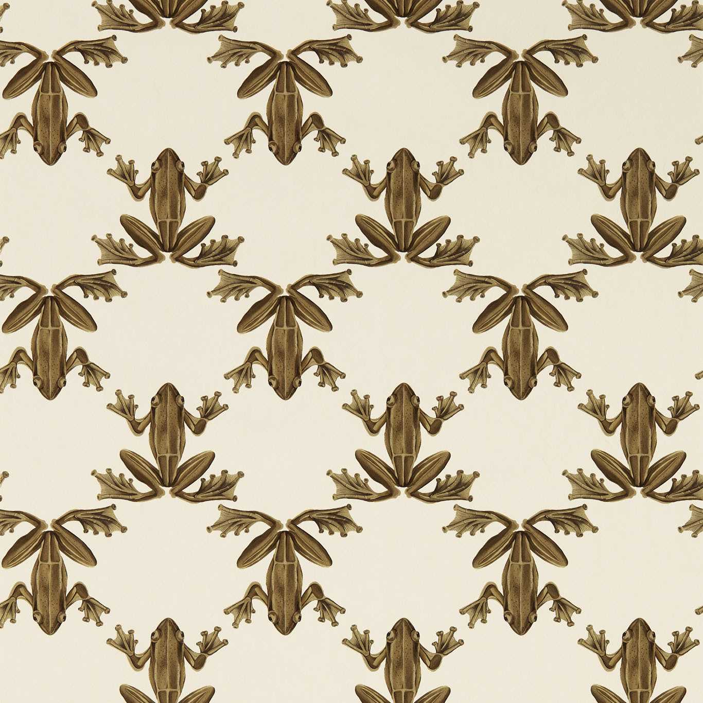 Wood Frog Wallcovering - Gold / Parchment