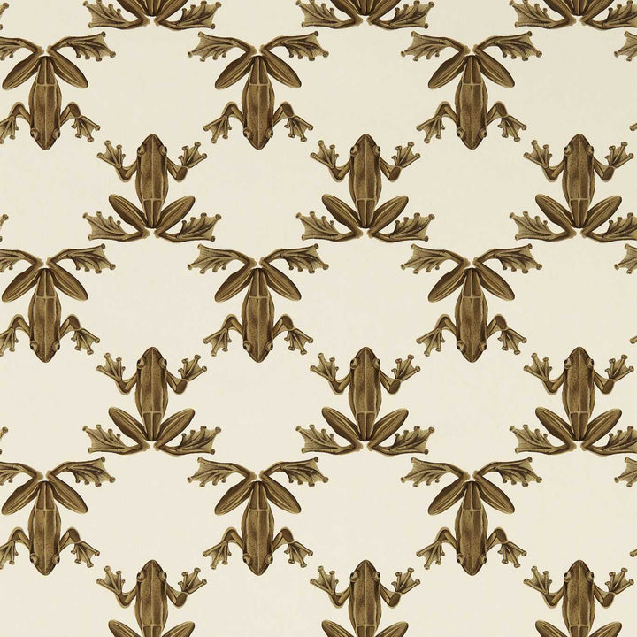 Wood Frog Wallcovering - Gold / Parchment
