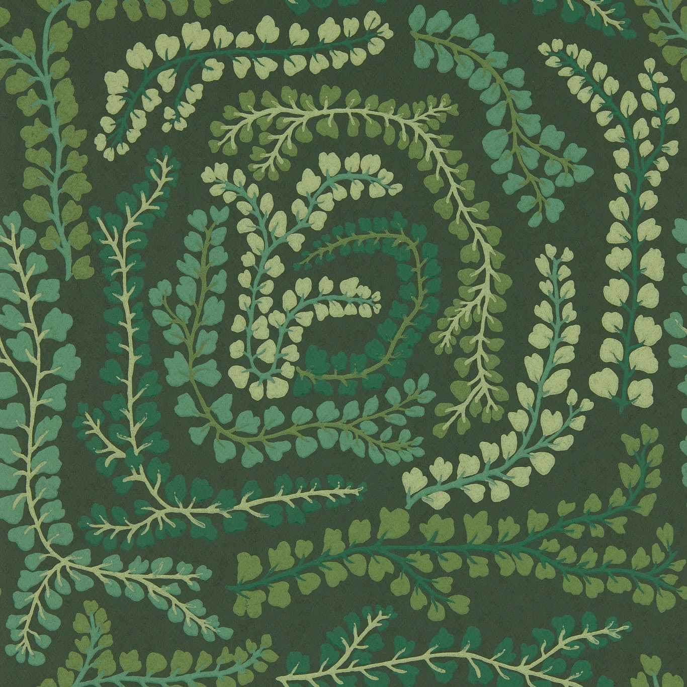 Fayola Wallcovering - Fig Leaf / Clover