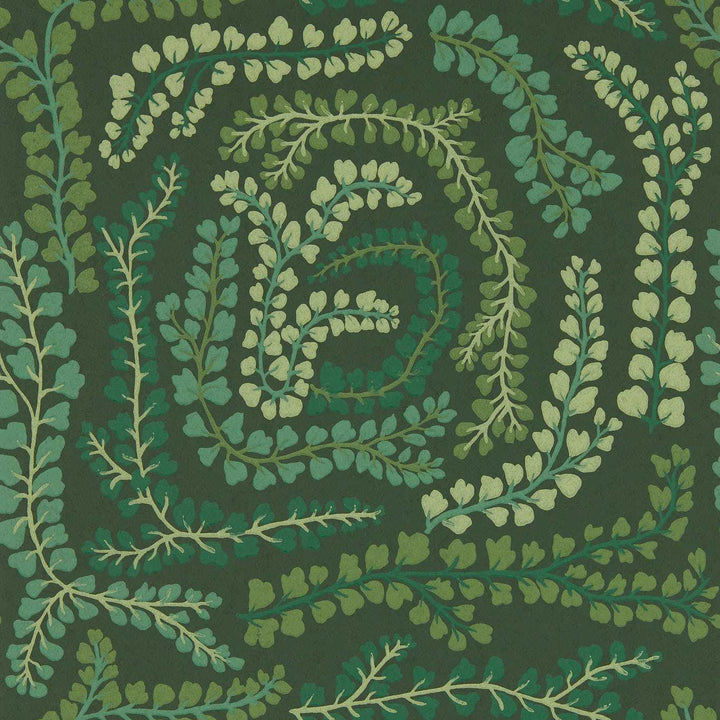 Fayola Wallcovering - Fig Leaf / Clover